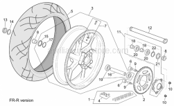 Frame - R-Rf Version Rear Wheel - Aprilia - Gasket ring 38x52x7