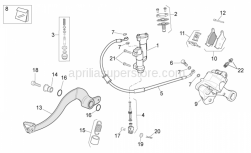Frame - Rear Brake System - Aprilia - Brake caliper rev. kit