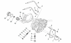 Engine - Lubrication - Aprilia - Screw w/ flange M6x12