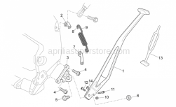 Frame - Central Stand - Aprilia - Stand plate
