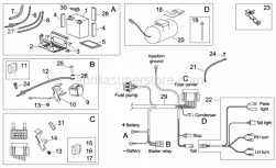 Frame - Electrical System II - Aprilia - Screw w/ flange M5x12