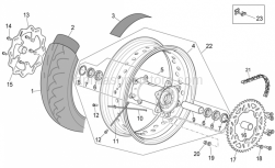 Frame - Rear Wheel Ii - Aprilia - Ball bearing 25x42x9
