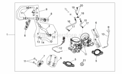 OEM Engine Parts Schematics - Throttle Body - Aprilia - pipe