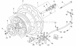 Frame - Front Wheel - Custom - Aprilia - Hex socket screw M4x10