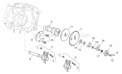 Engine - Camshaft - Aprilia - Rocker arm adjuster nut