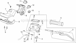 Frame - Lh Controls - Aprilia - Brake lever