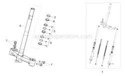 Frame - Stem Base - Aprilia - Lower steering bearing