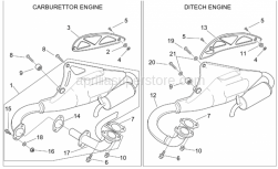 Frame - Exhaust Pipe - Aprilia - Exhaust pipe flange gasket
