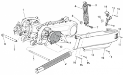 Engine - Engine I - Aprilia - Cover support