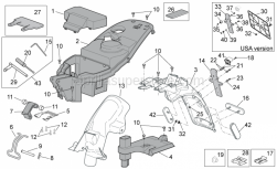 Frame - Rear Body II - Aprilia - Rubber protection