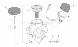 Engine - Carburettor II - Aprilia - Conical pin