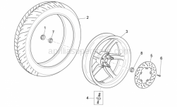 Frame - Rear Wheel - Aprilia - Tubeless tyre valve