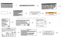Frame - Technical Decal - Aprilia - Emission control sticker