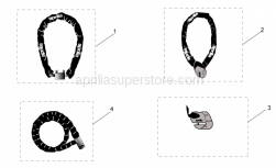 Genuine Aprilia Accessories - Acc. - Mechanics Anti-Theft - Aprilia - Iron Guard 10x150 mm
