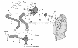 Engine - Water Pump - Aprilia - Water pump impeller cpl. SUPERSEDED BY 827929