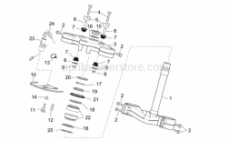 Frame - Steering - Aprilia - Cable-guide